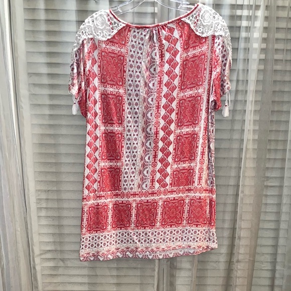 VINTAGE AMERICA BLUES Women’s Boho Top. Sz M. - Picture 2 of 4